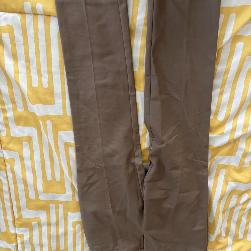 Van Heusen Tan Trousers Classic Straight Leg